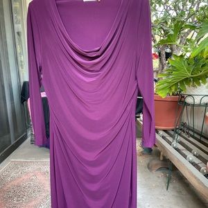 TAHARI cowl neck dress for all occasions.